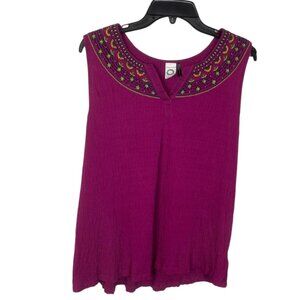 Anthropologie Akemi + Kim Sleeveless Plum Top Size Medium